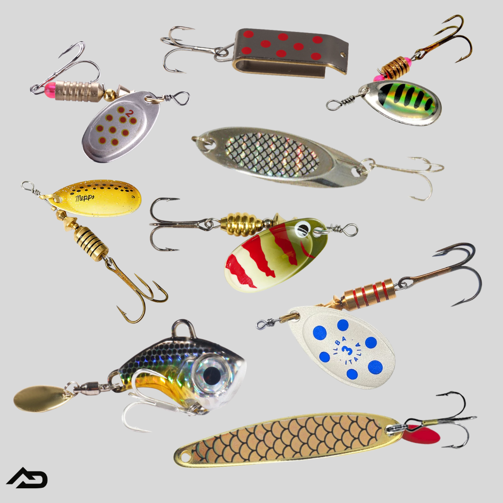 Kokanee trolling lures, dodgers and squids