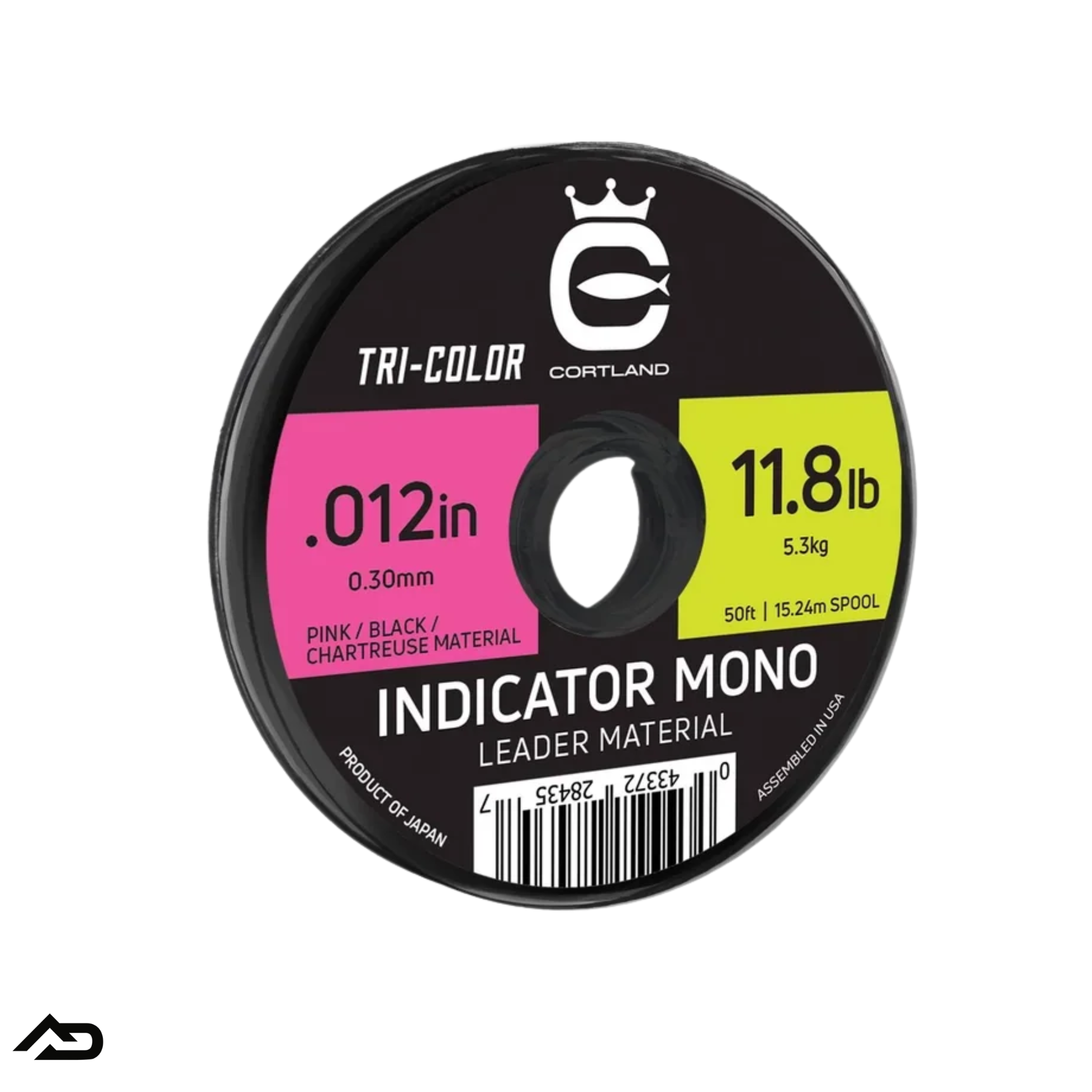 Cortland Indicator Mono Leader Material Tri-Colored