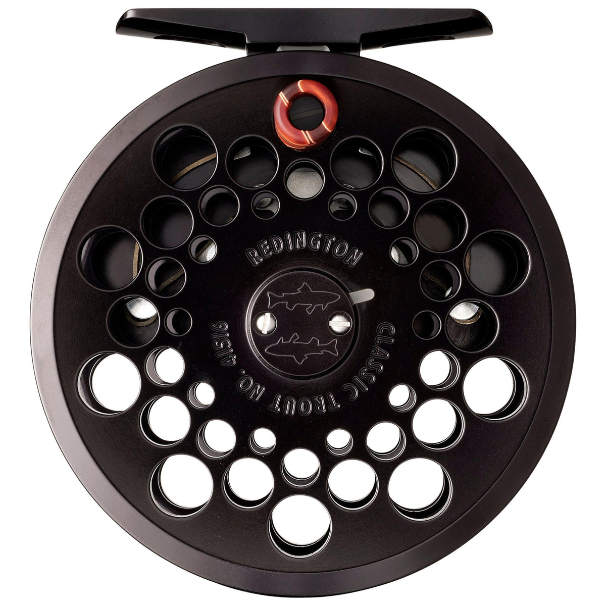 Redington Classic Trout 4/5/6 Fly Reel Black front view