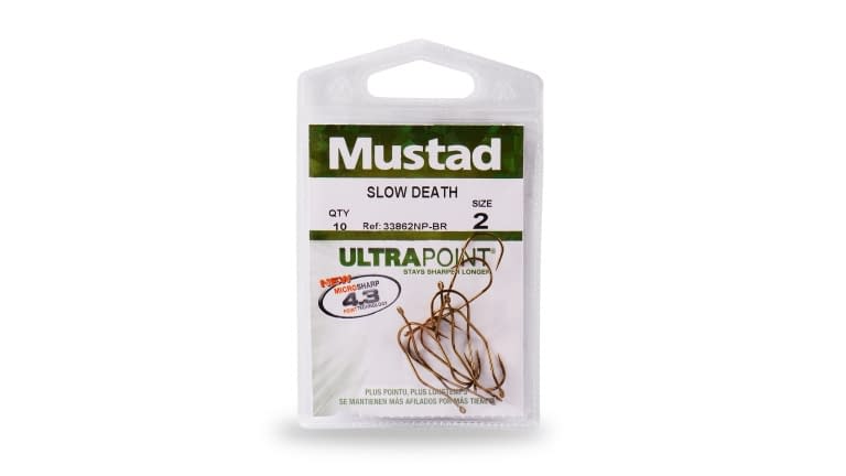 Mustad Slow Death Hook 33862NP-BR- 10 Pack