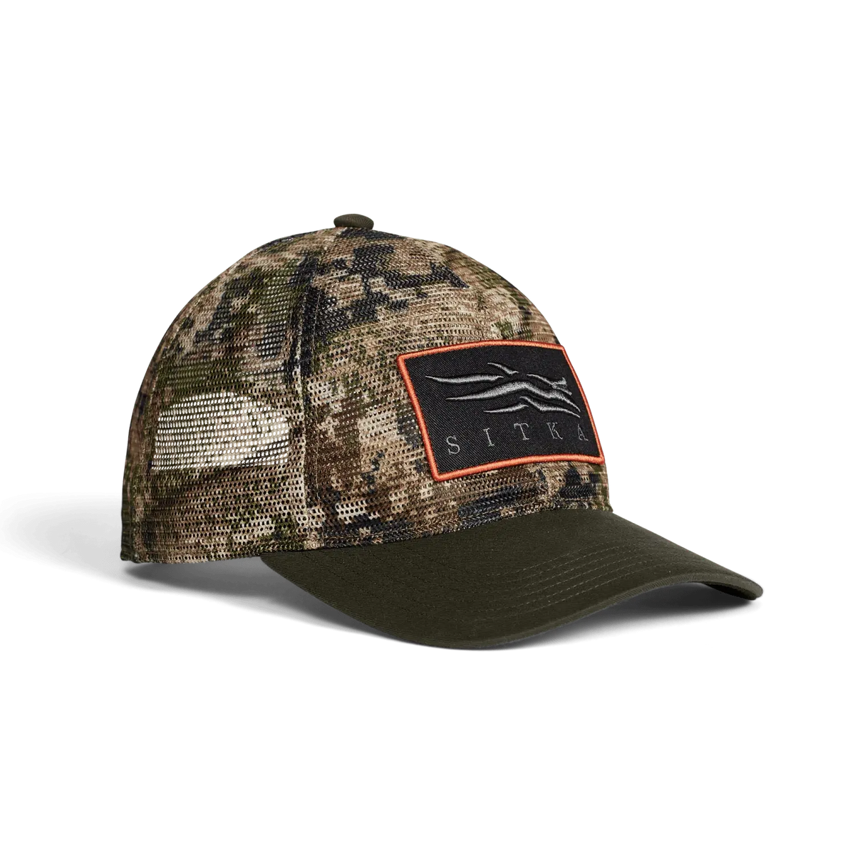 SITKA Icon Optifade Mesh Mid Pro Trucker Hat in Deep Lichen Subalpine