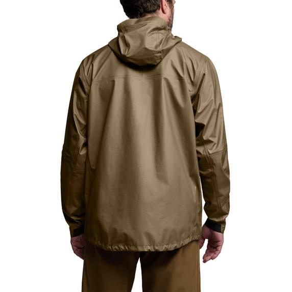 SITKA Dew Point UL Jacket Basalt Grey back view and waterproof hood