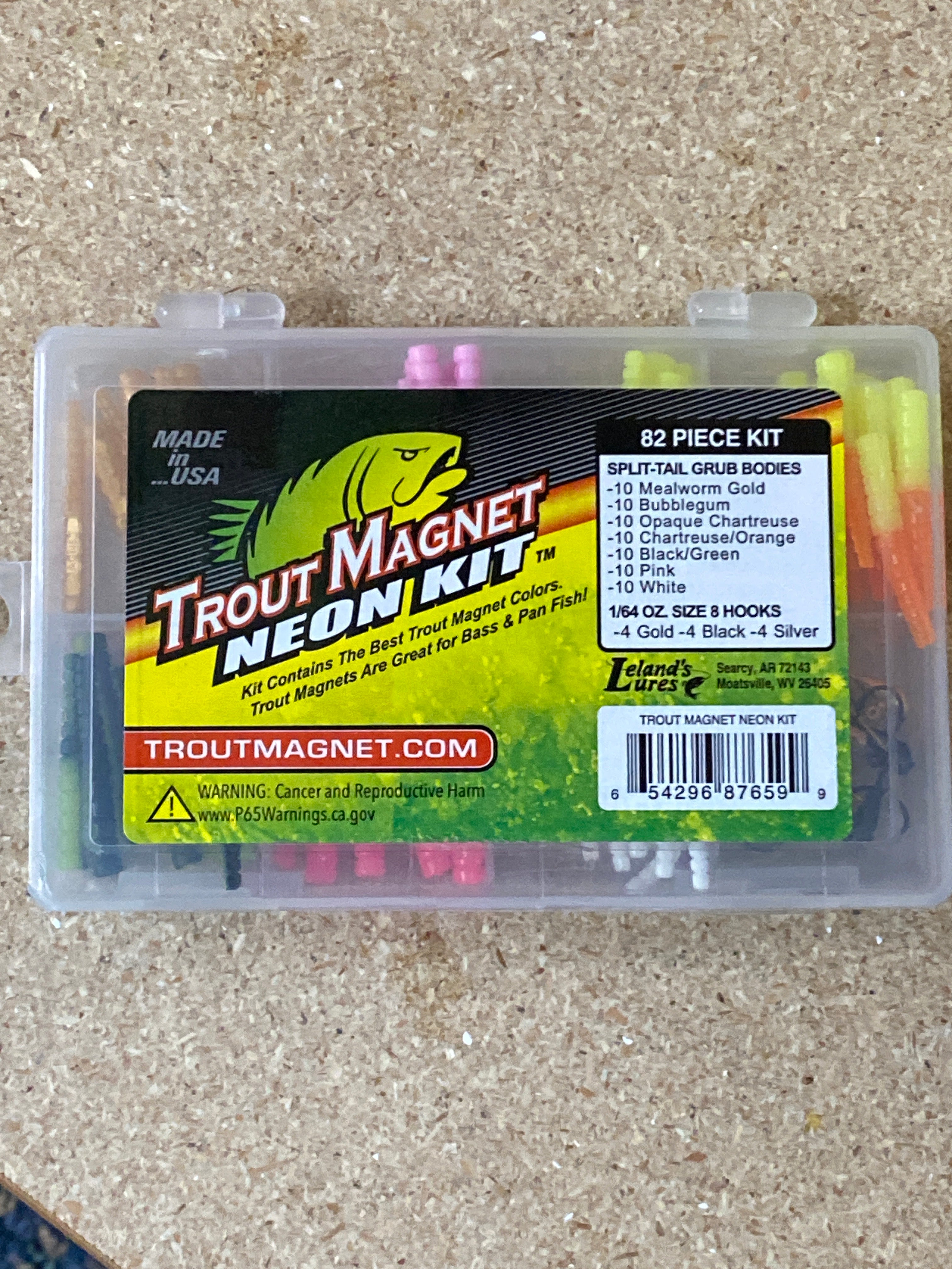 Leland’s Trout Magnet Neon 82 Piece Kit