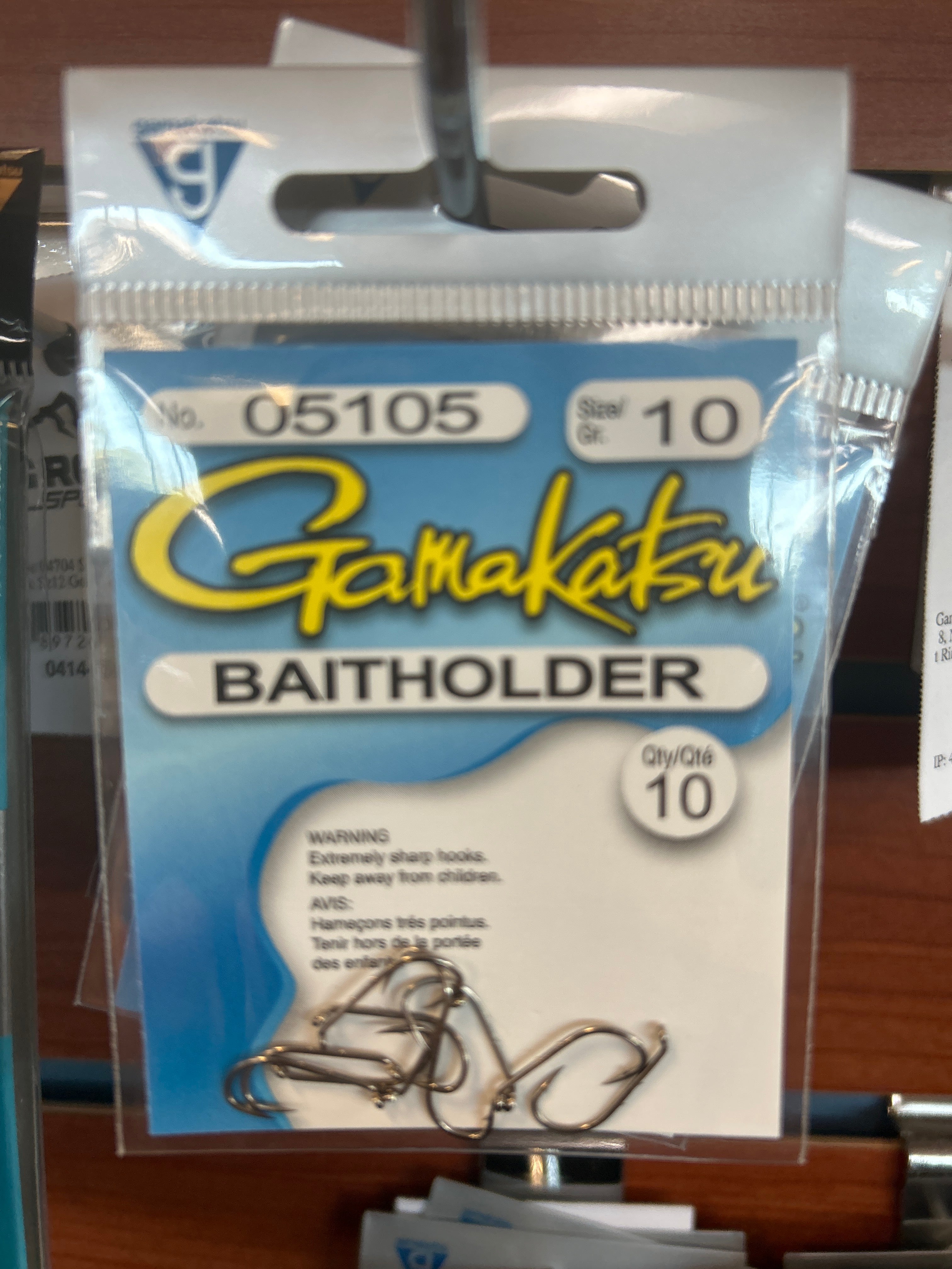 Gamakatsu Baitholder Hooks 10 Pack