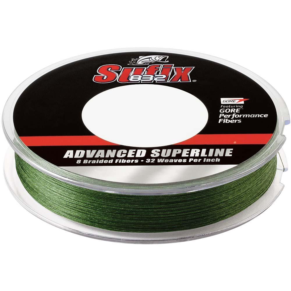 Suffix 832 Advanced Superline 300 Yards Low-Vis Green Fishing Line