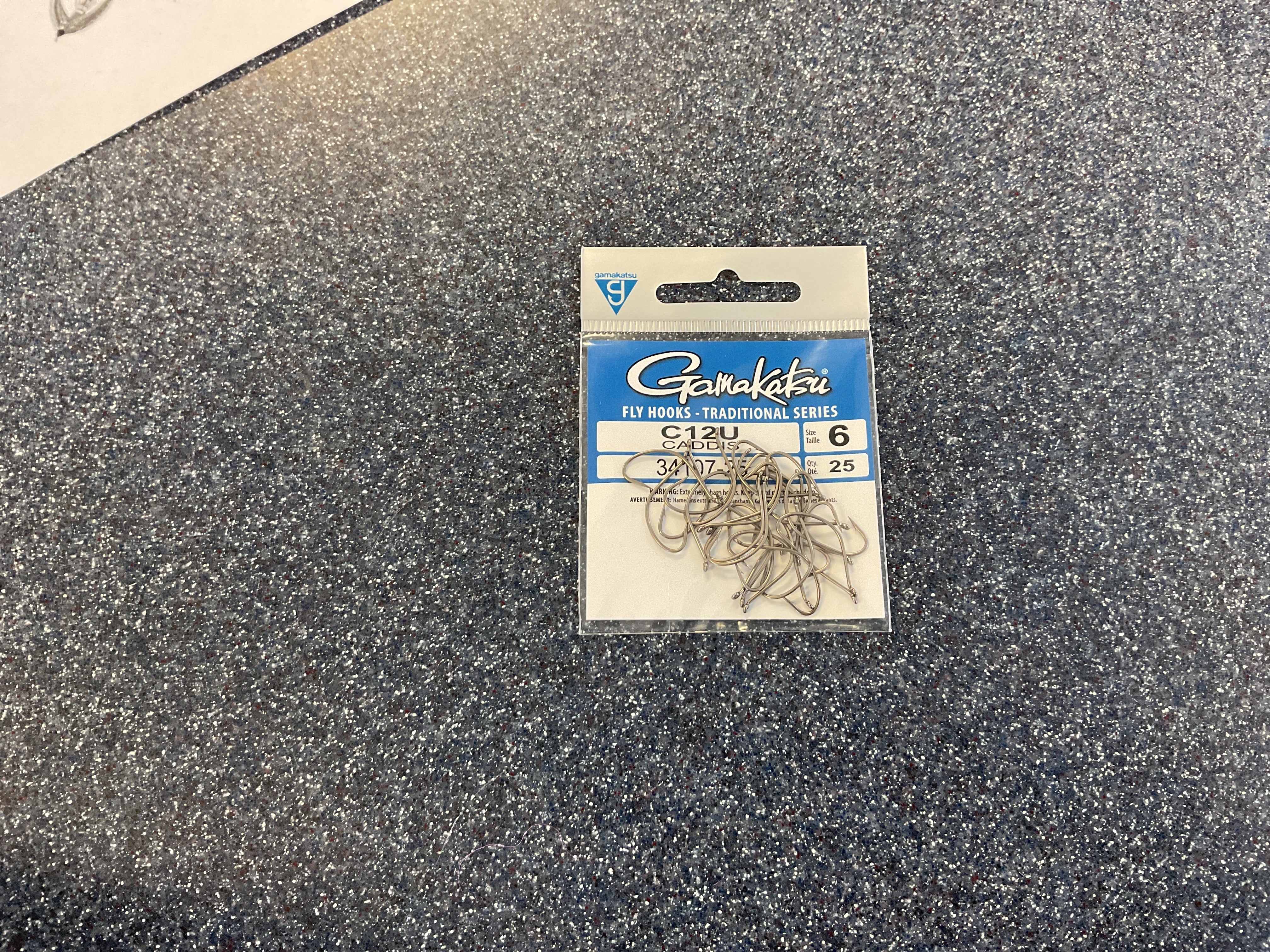 Gamakatsu C12U Caddis Hooks - 25 Pack