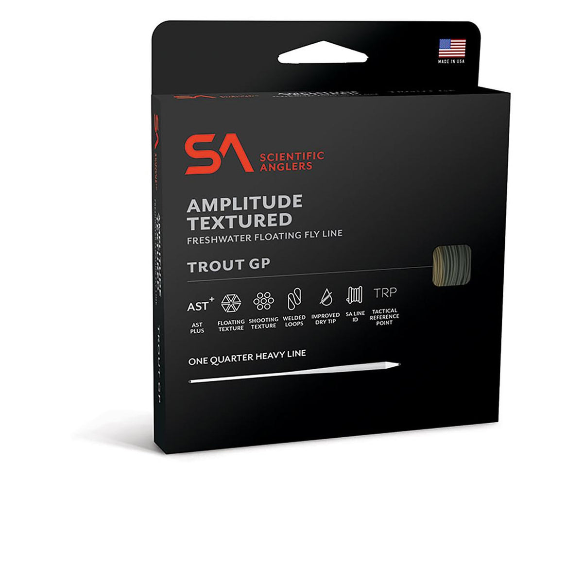 Scientific Anglers Amplitude Textured Trout GP floating fly line packaging