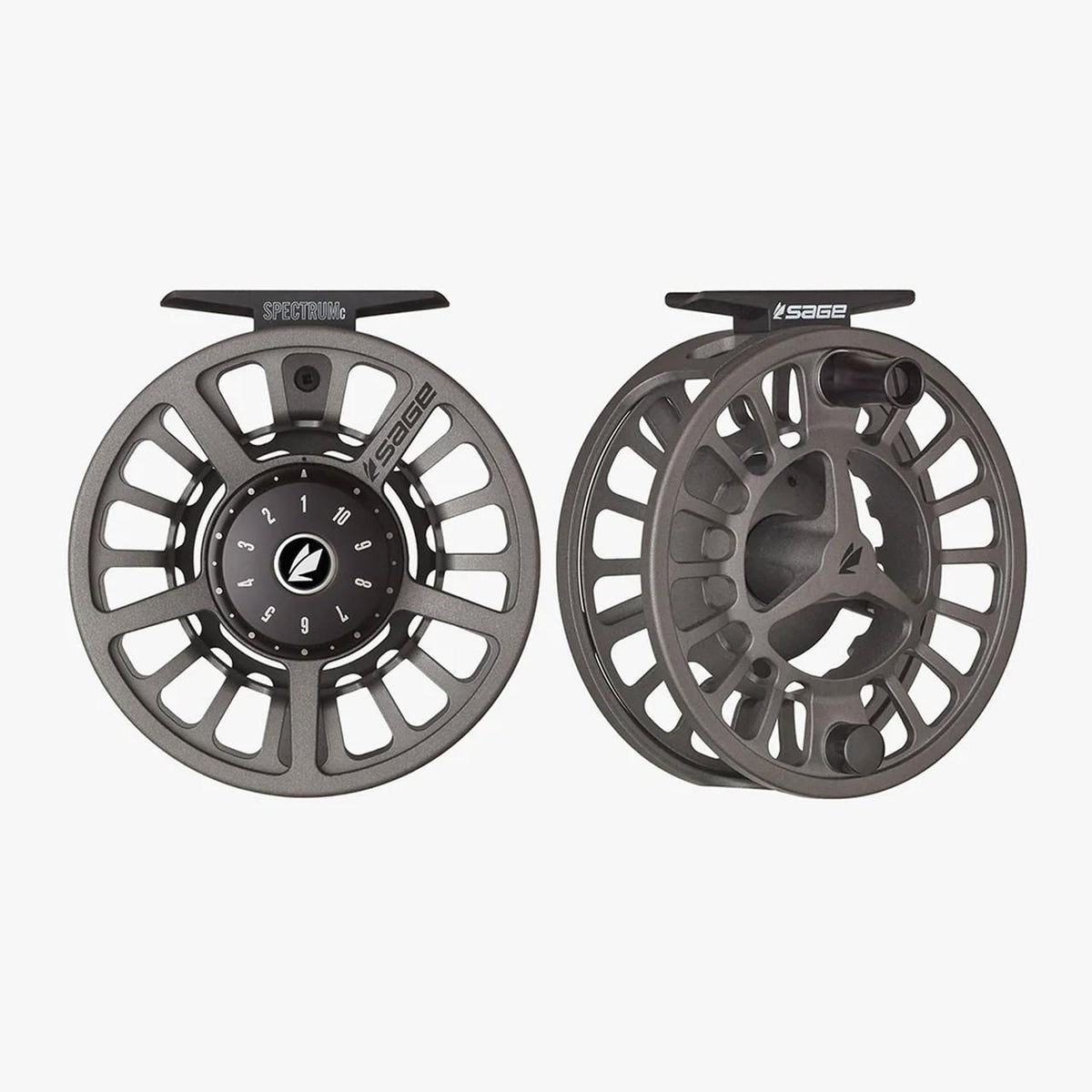 Sage Spectrum C Fly Reel Grey sealed carbon drag and large arbor
