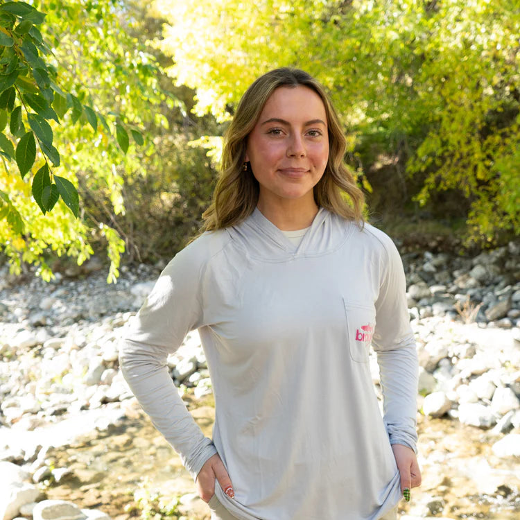 Brook Fishing Co. Gray Brook Bamboo Sun Hoodie