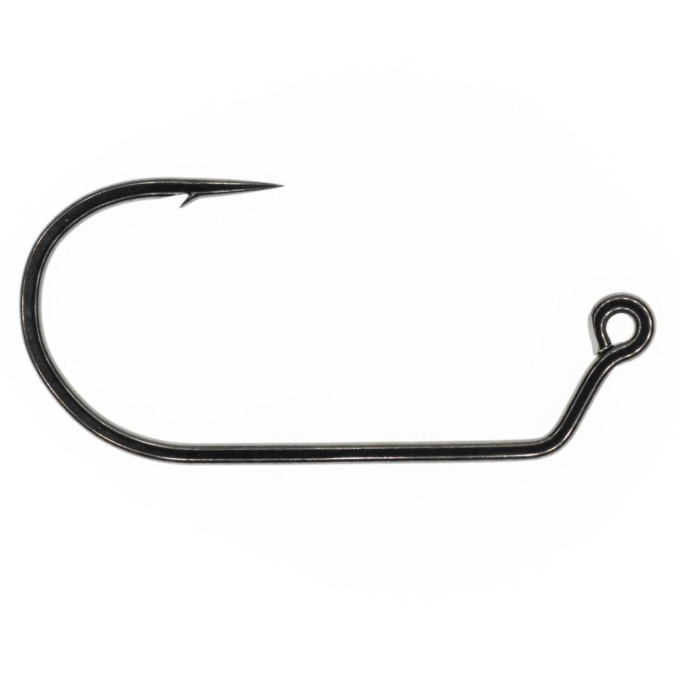 Umpqua XT500-BN black nickel jig fly tying hook with 60-degree eye, heavy wire, and micro barb.