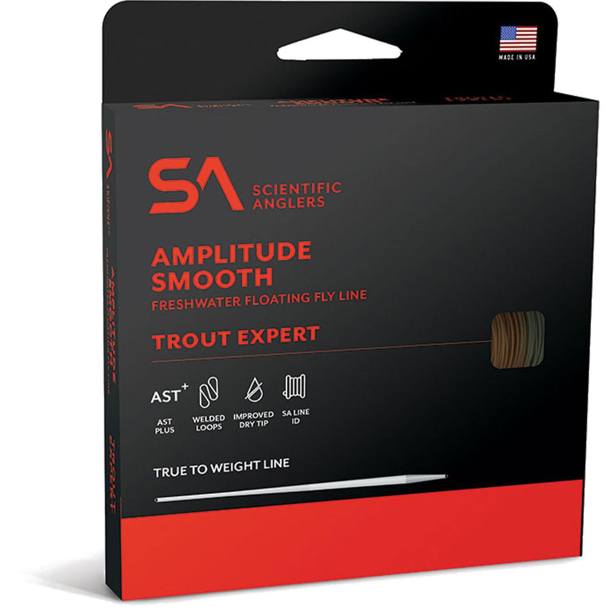 Scientific Anglers Amplitude Smooth Trout Expert floating fly line packaging
