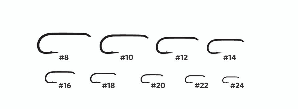 Umpqua U-Series Dry Fly Hooks U001 Black- 50 Pack