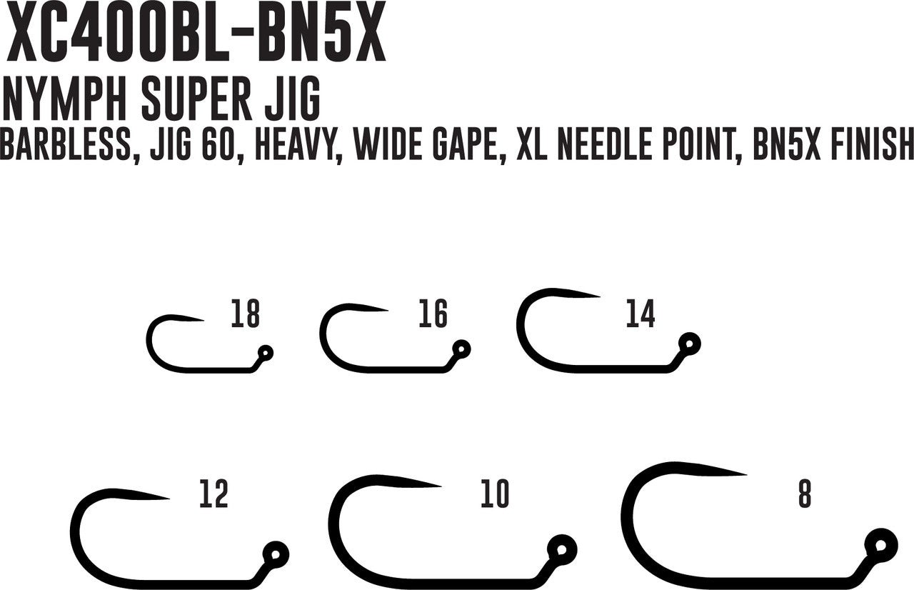 Umpqua XC400BL-BN Hooks