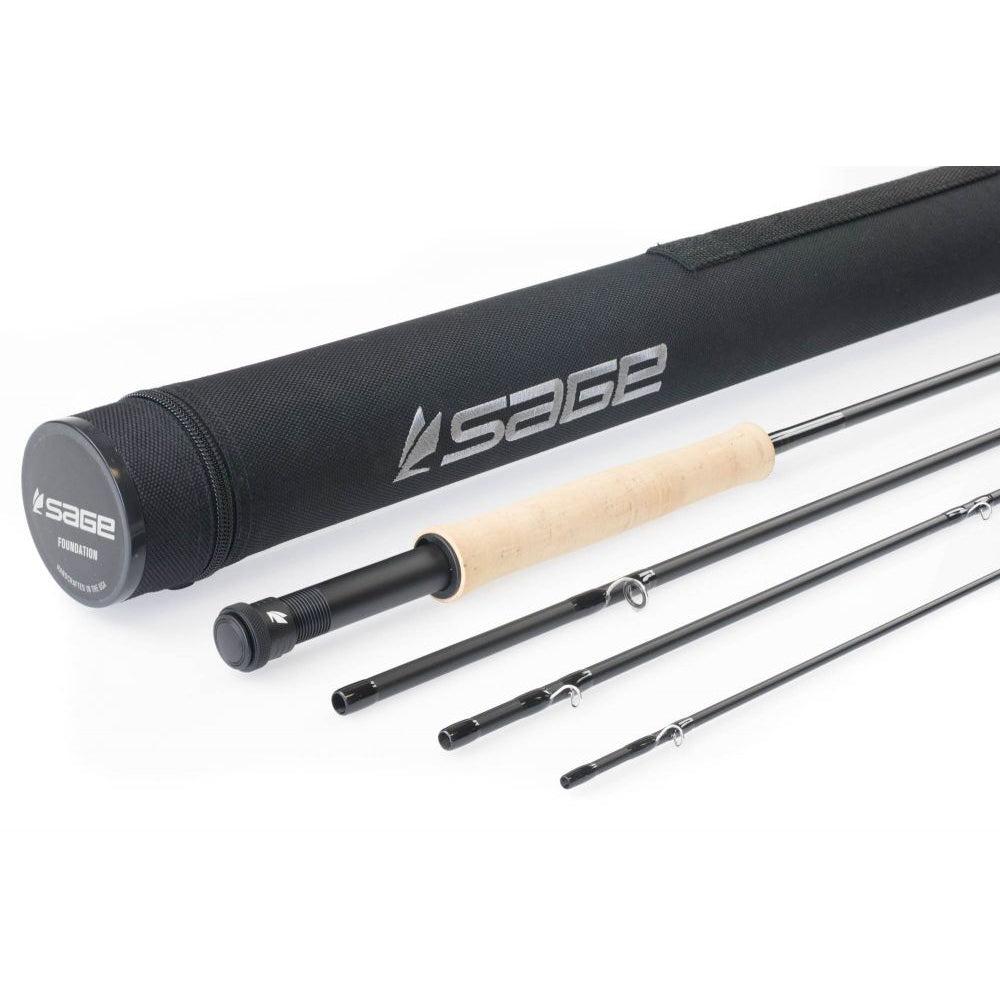 Sage Foundation four-piece fly rod with ceramic stripping and chrome snake guides