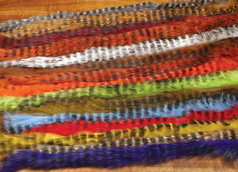 Hareline Olive Barred Rabbit Strips