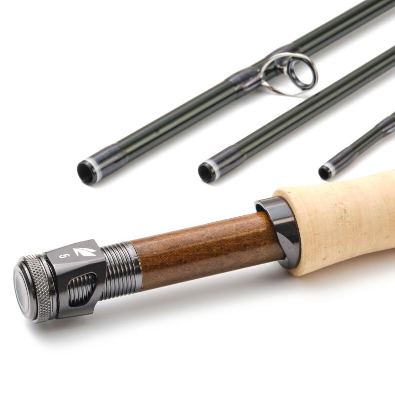 Sage R8 CORE fly rod cork grip and Ziricote reel seat