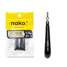 Nako Tungsten Skinny Drop Shot Weights
