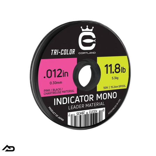 Cortland Indicator Mono Leader Material Tri-Colored