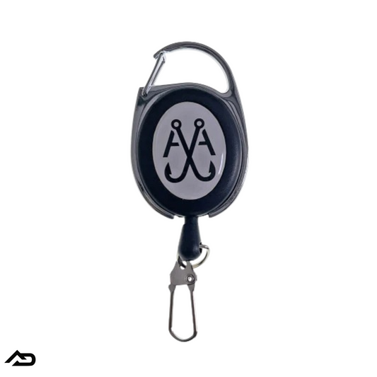 Anglers Accessories Flat Dual Retractor With Carabiner Clip