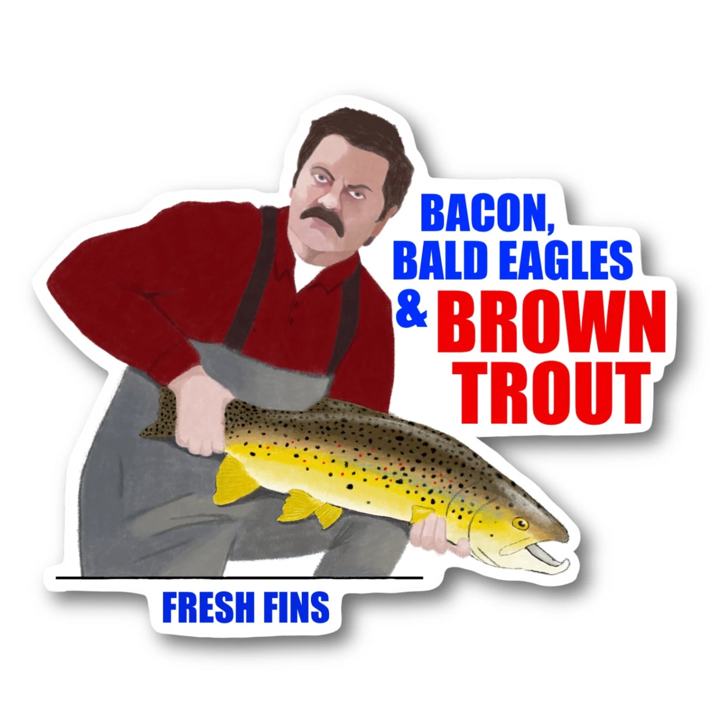 Fresh Fins Stickers