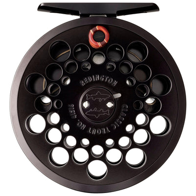 Redington Classic Trout 4/5/6 Fly Reel Black front view