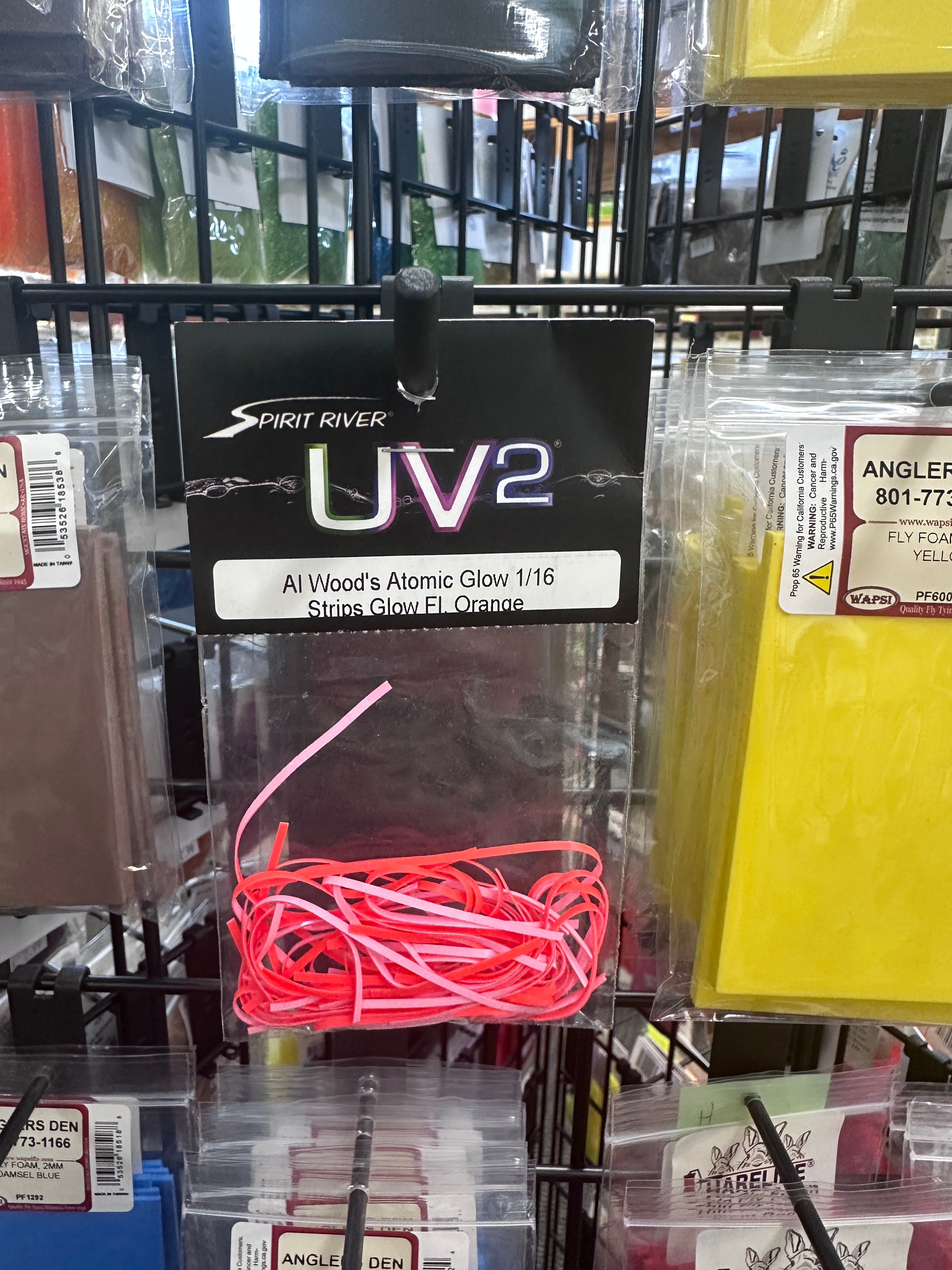 Spirit River UV2 Al Wood’s Atomic Glow 1/16” Strips