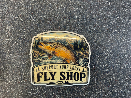 Support Your Local Fly Shop Sticker