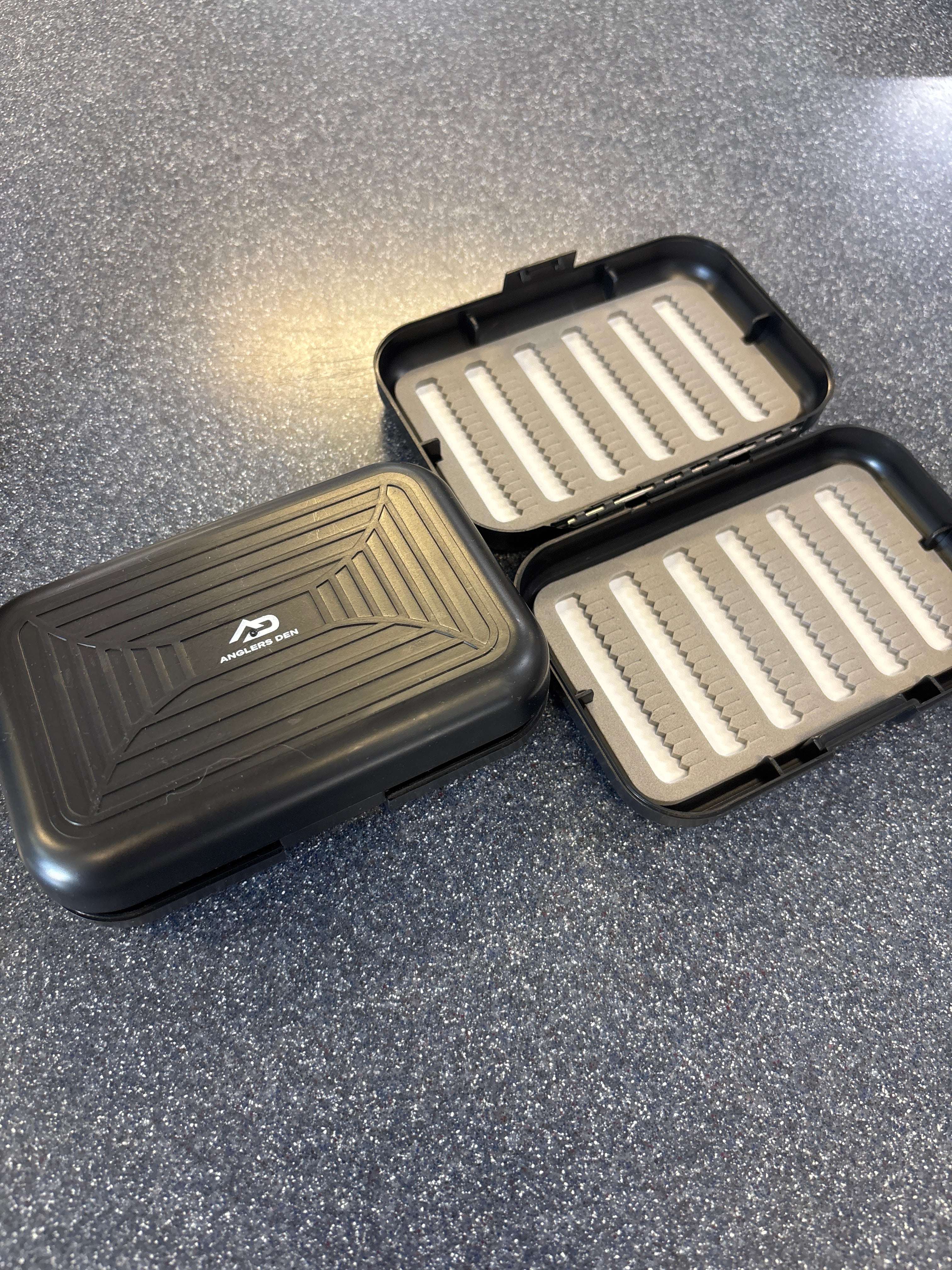 Anglers Den Medium Black Fly Box