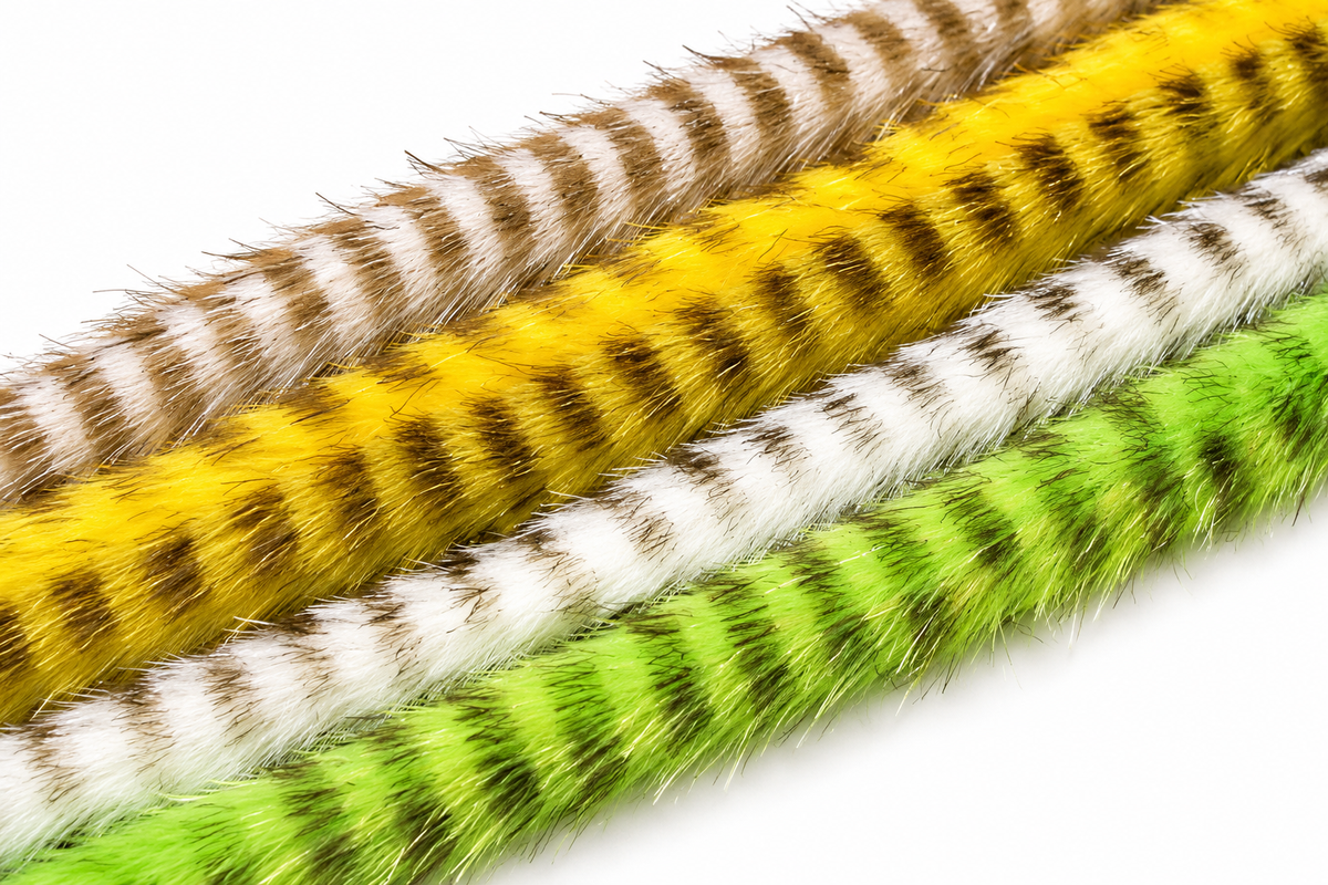 Hareline Olive Barred Rabbit Strips