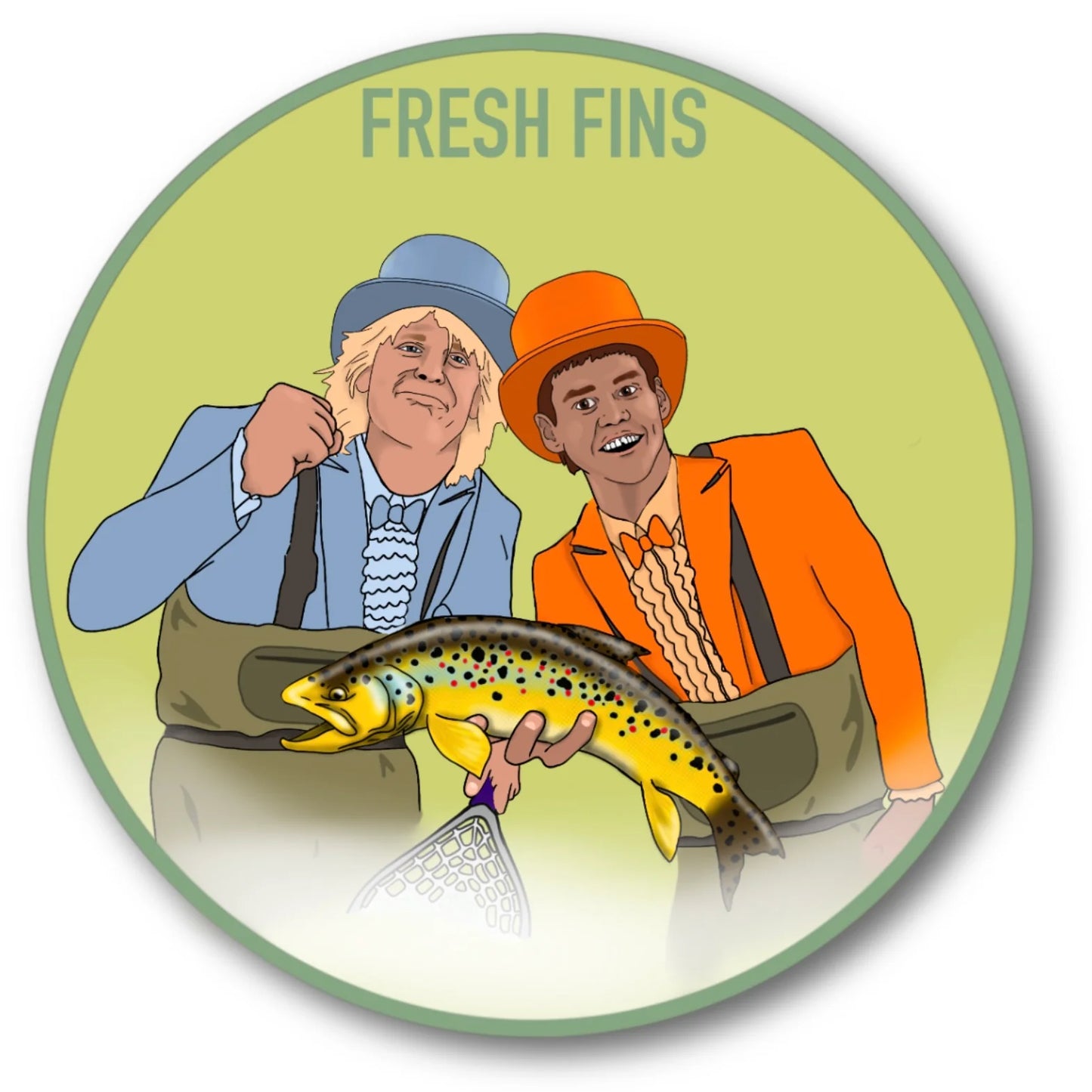 Fresh Fins Stickers