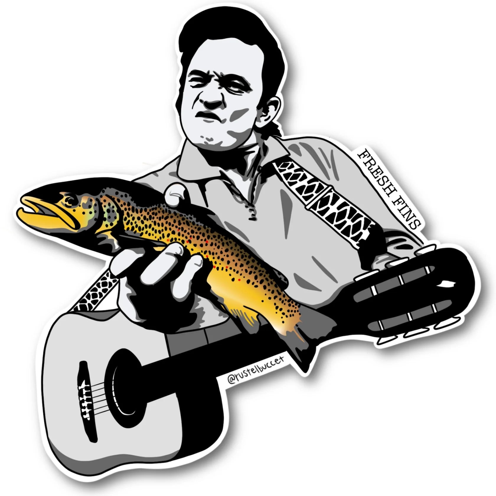 Fresh Fins Stickers