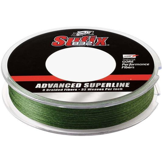Suffix 832 Advanced Superline 300 Yards Low-Vis Green Fishing Line