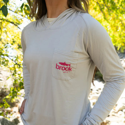 Brook Fishing Co. Gray Brook Bamboo Sun Hoodie