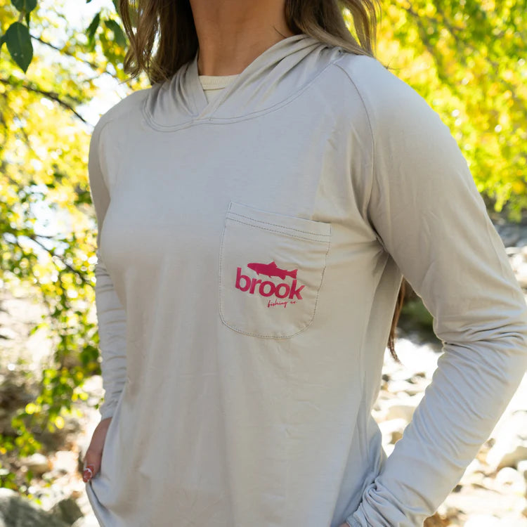 Brook Fishing Co. Gray Brook Bamboo Sun Hoodie
