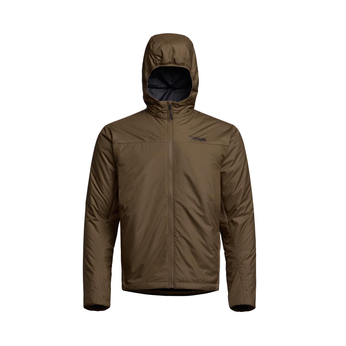SITKA Kelvin LT Hooded Jacket front view in Coyote