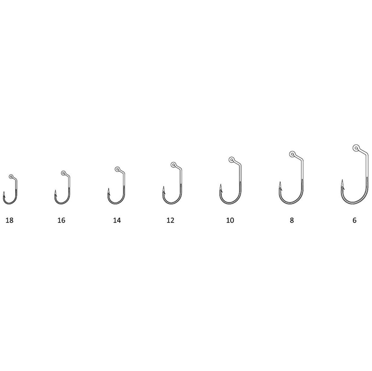Umpqua XT500-BN Jig Fly Tying Hooks