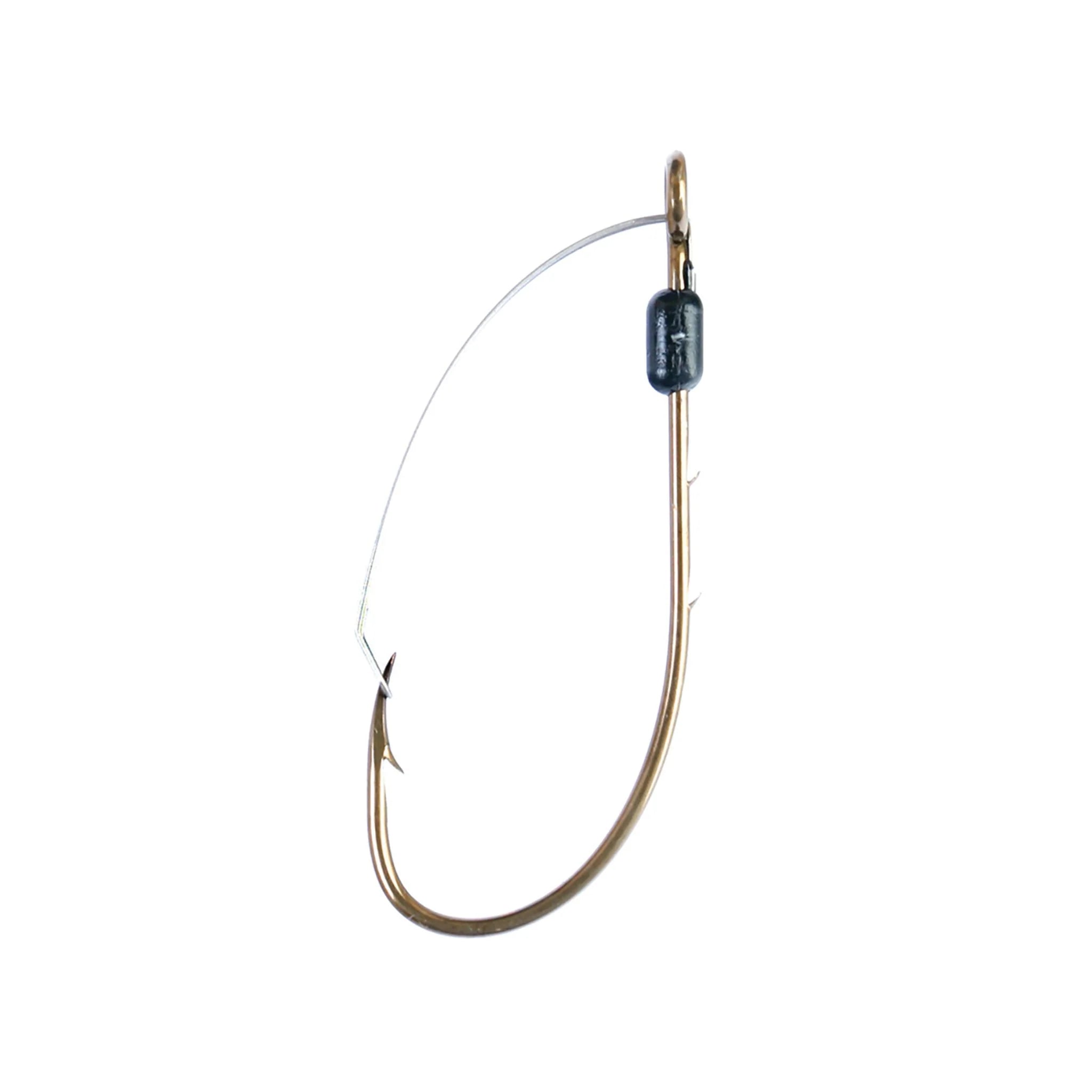fishing hook with a guard to protect it from getting hooked on weeds
