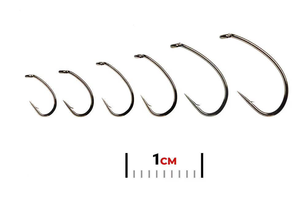 Fullingmill Lightweight Grub Black Nickel Hooks FM11 35