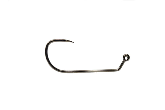 Fullingmill Jig Force Long Black Nickel Barbless Hooks FM51 30