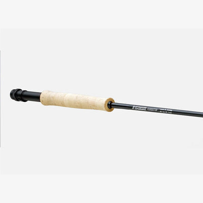 Sage Foundation fly rod cork grip and graphite blank angled view