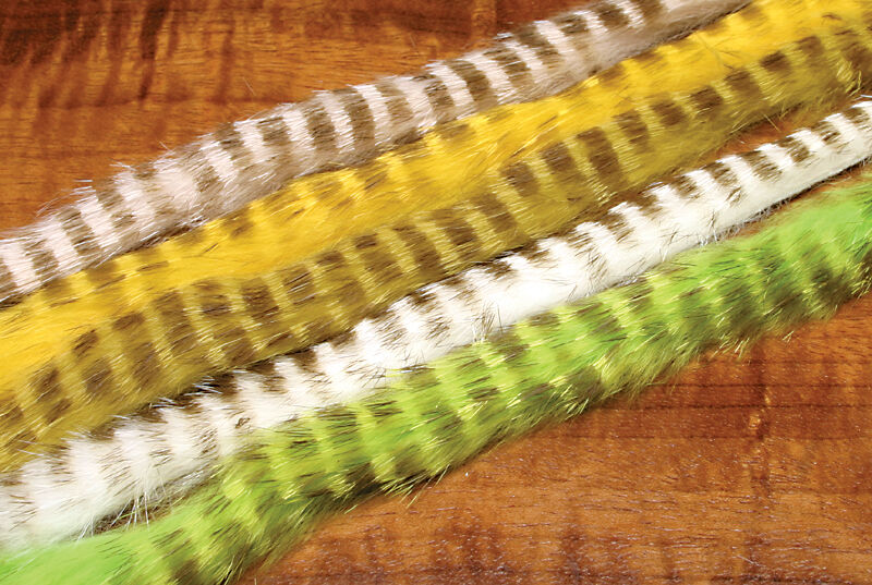 Hareline Olive Barred Rabbit Strips