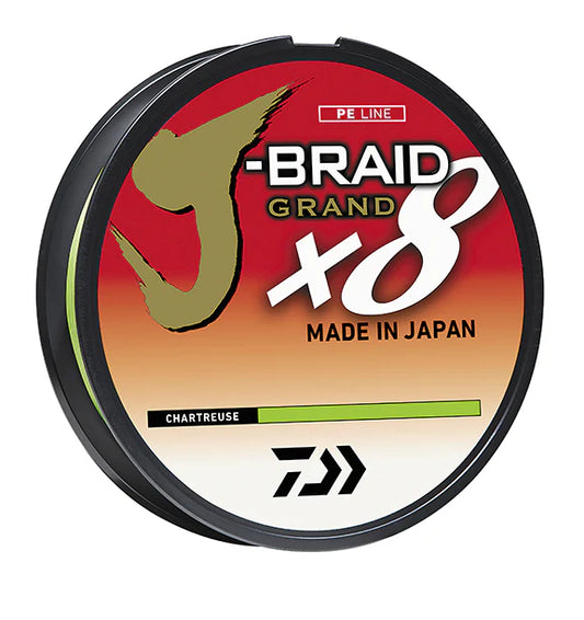 Daiwa J-Braid Grand x8 Chartreuse