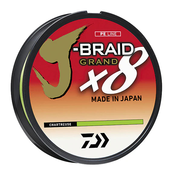 Daiwa J-Braid Grand x8 Chartreuse