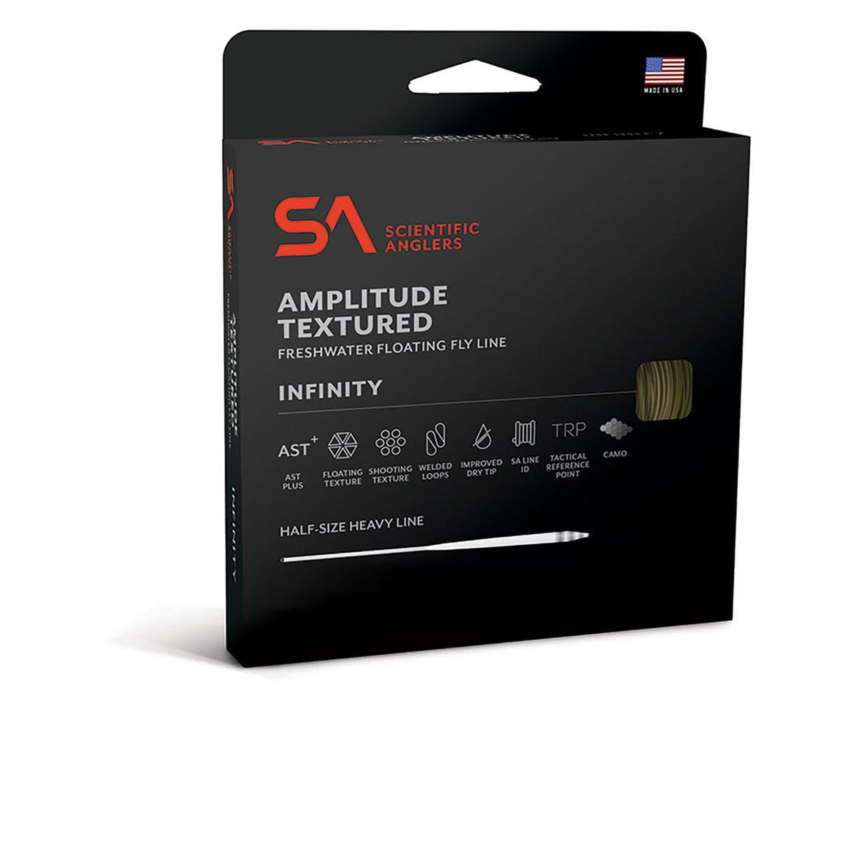 Scientific Anglers Amplitude Textured Infinity floating fly line packaging