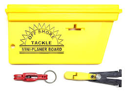 Yellow Planer Board for Trolling with clips