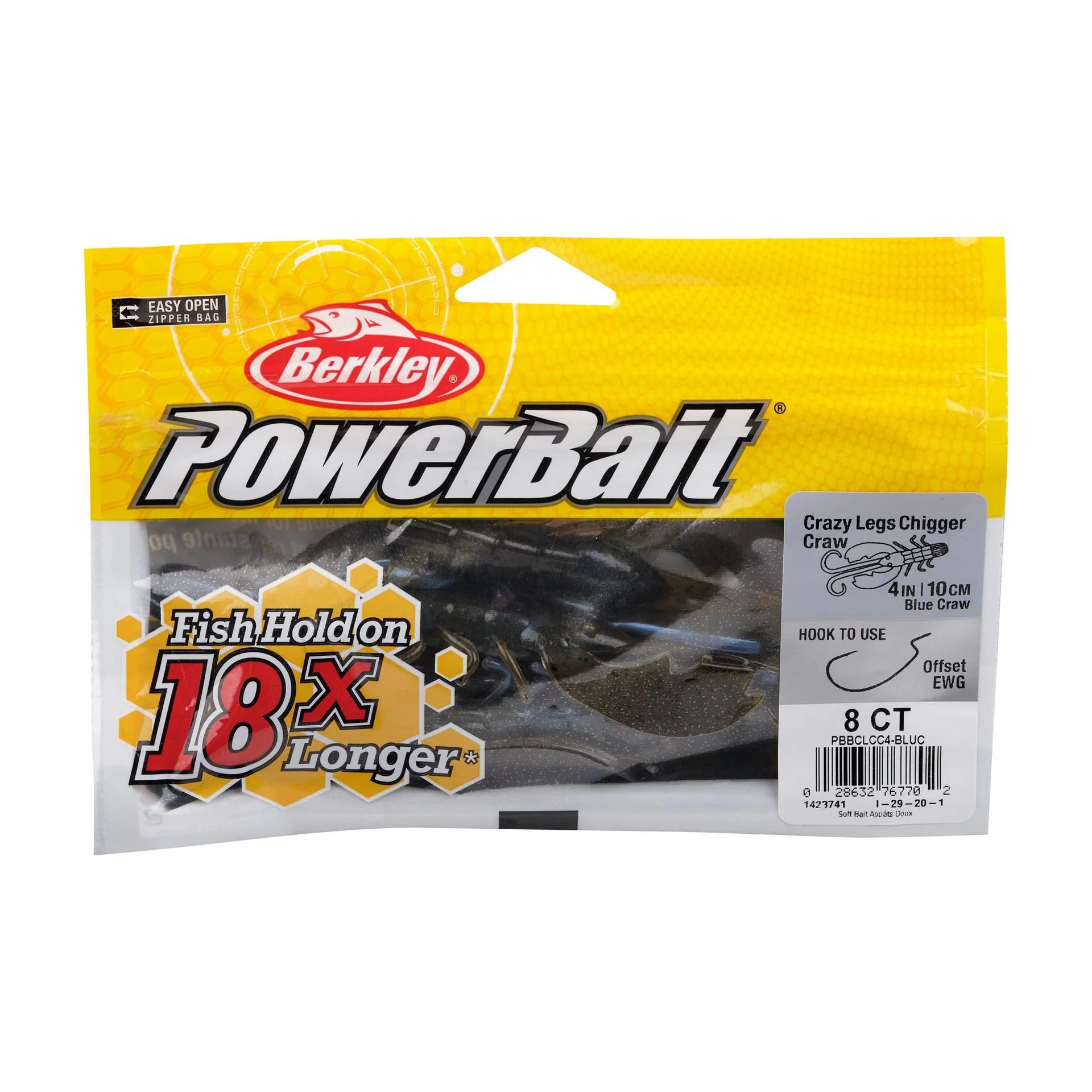 Berkley Powerbait Crazy Leg Chigger Craw 4”
