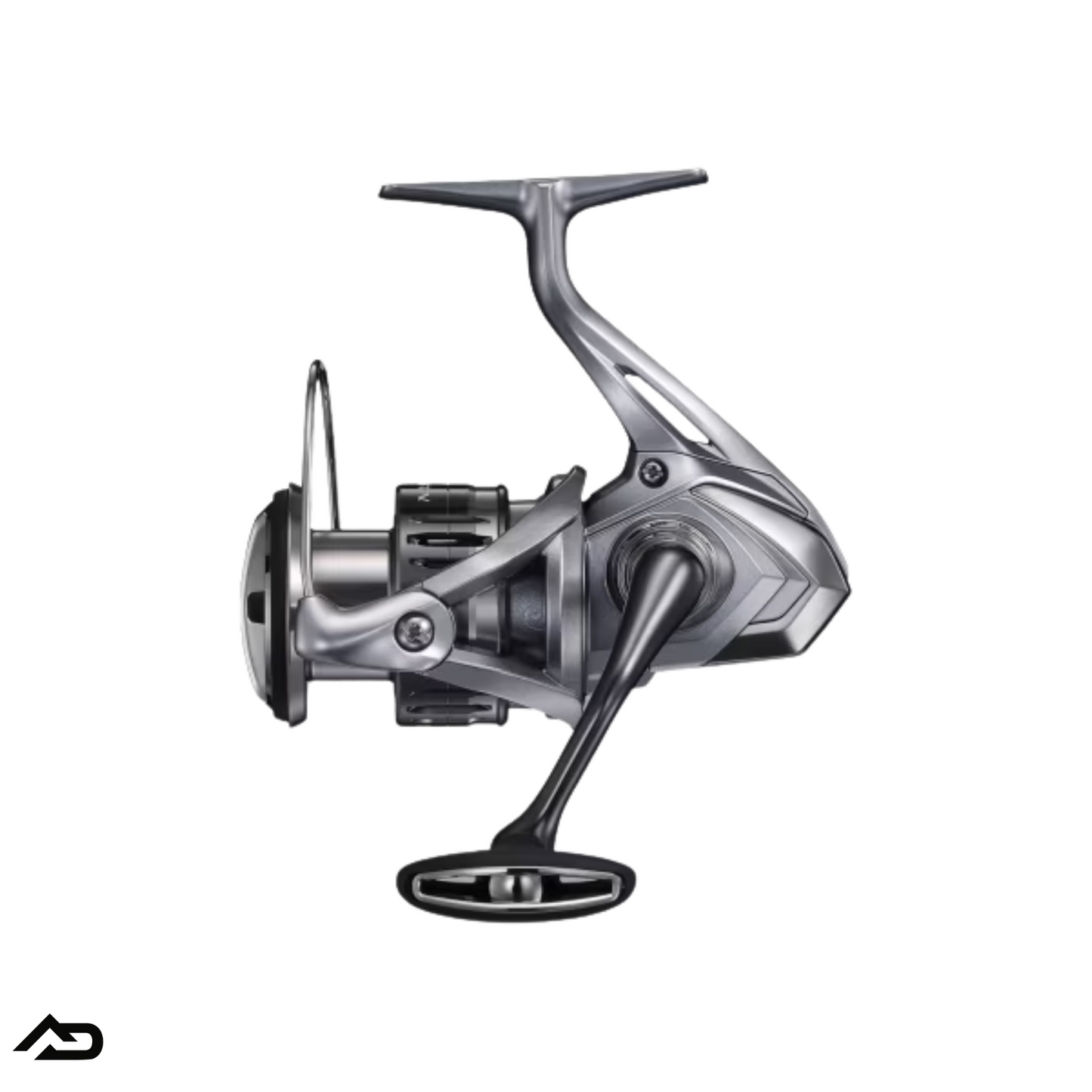 Silver Shimano Nasci Reel used for fishing