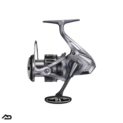 Silver Shimano Nasci Reel used for fishing