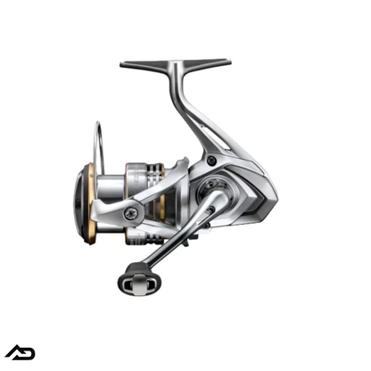 A nice shimano silver and gold reel for spin fishing