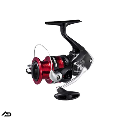 Red and Black Shimano Sienna Reel For Spin Fishing